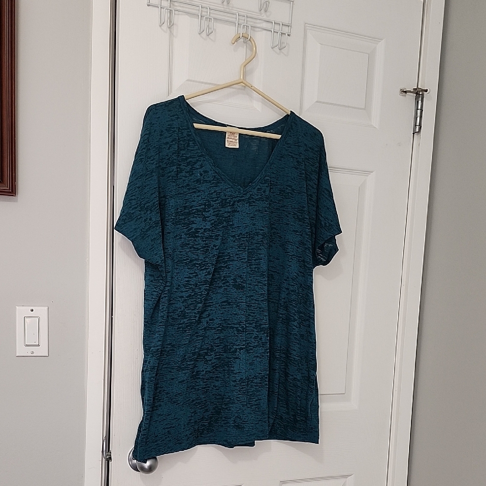 Faded Glory Deep Green Short Sleeve Top
